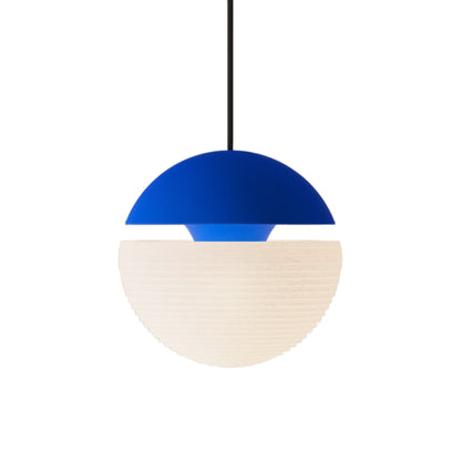 Cora 10259 Pendant Light in Cobalt/Black.