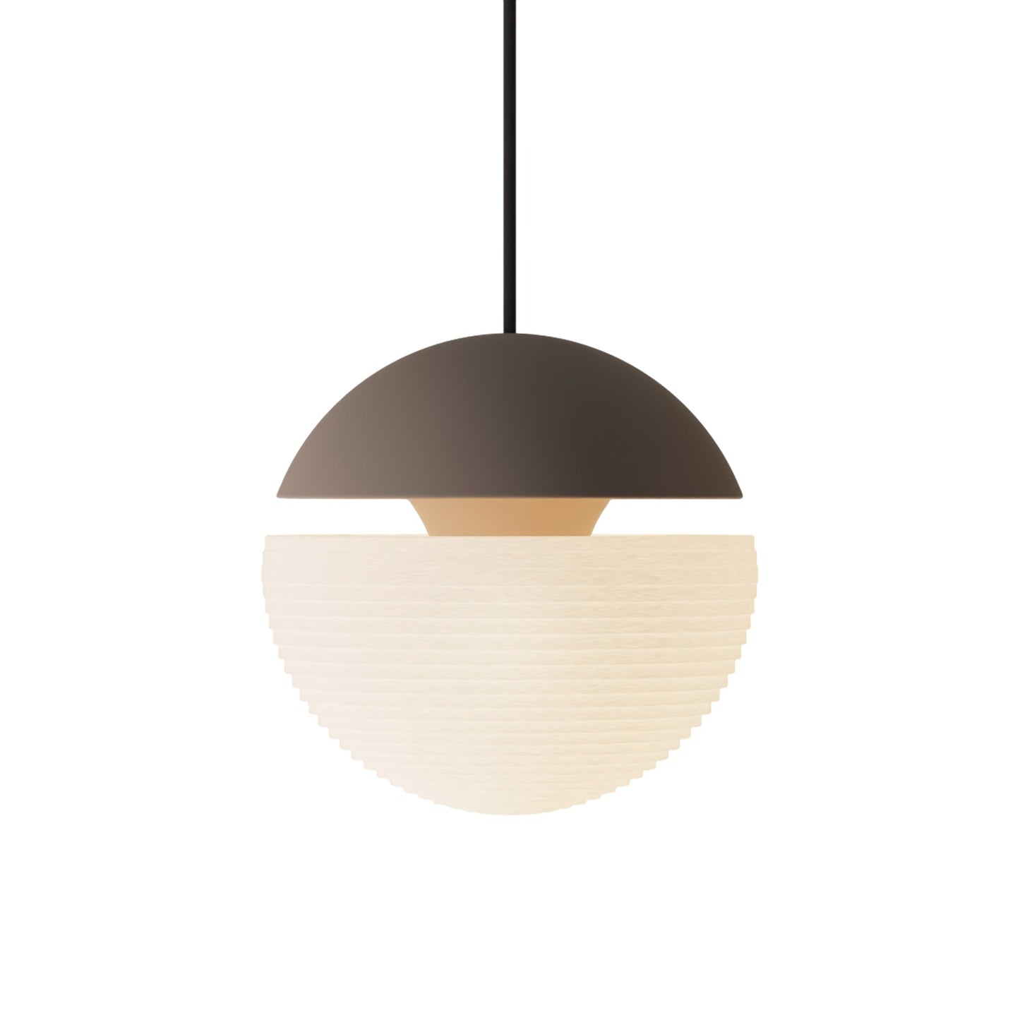 Cora 10259 Pendant Light in Smoke/Black.