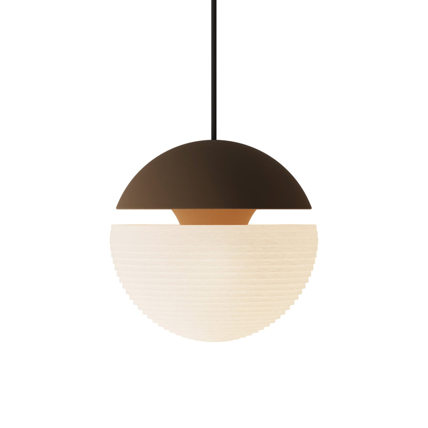 Cora 10259 Pendant Light in Walnut/Black.