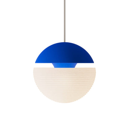 Cora 10259 Pendant Light in Cobalt/White.
