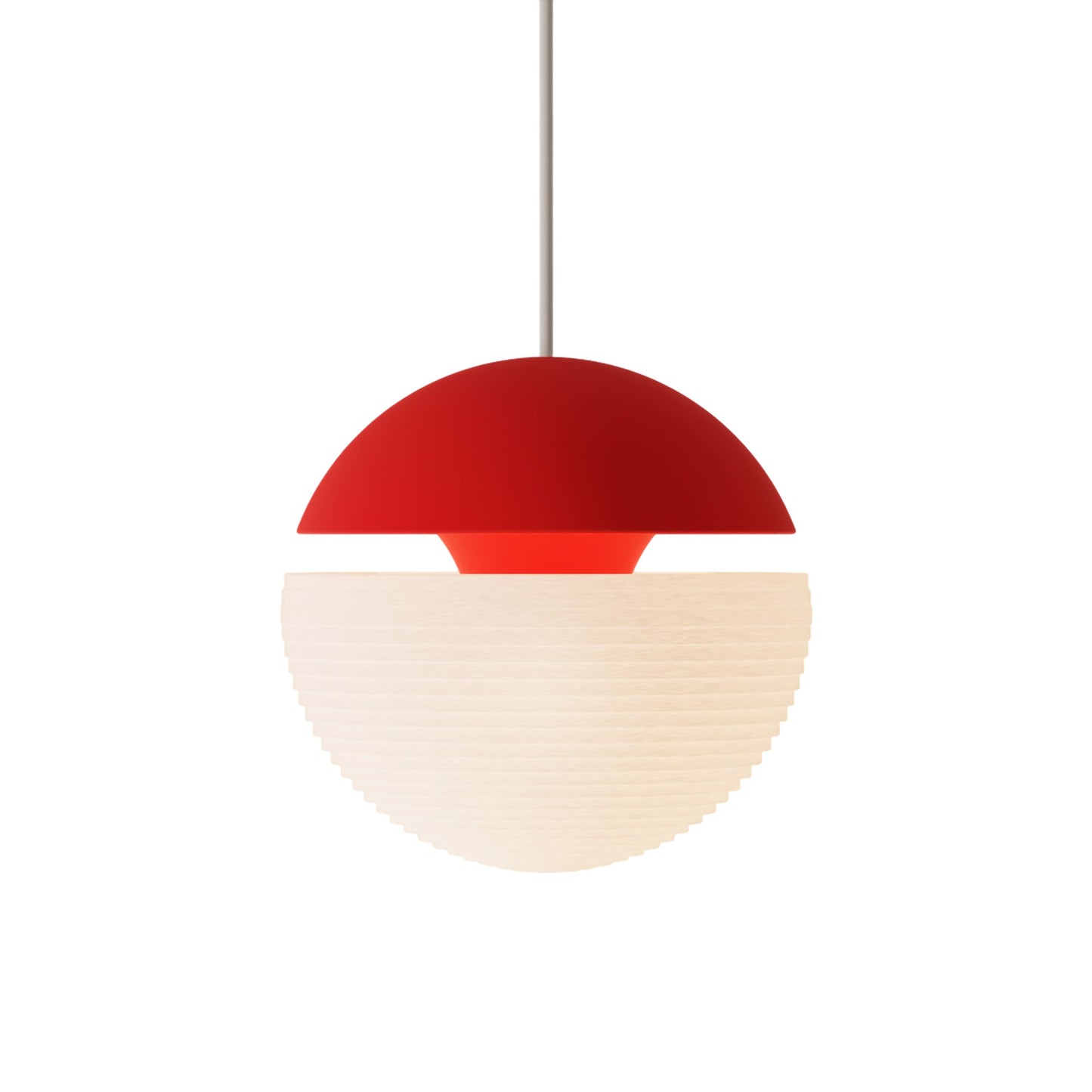 Cora 10259 Pendant Light in Poppy/White.