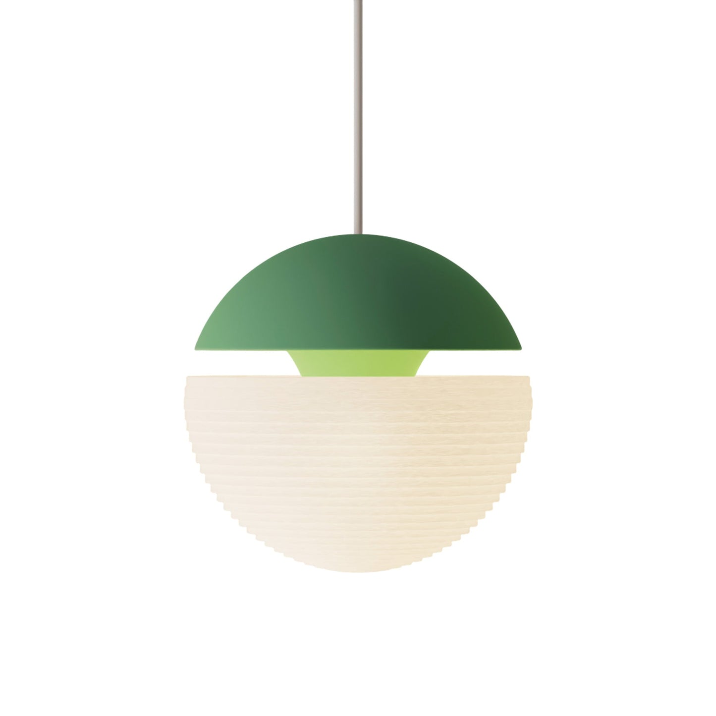 Cora 10259 Pendant Light in Sage/White.