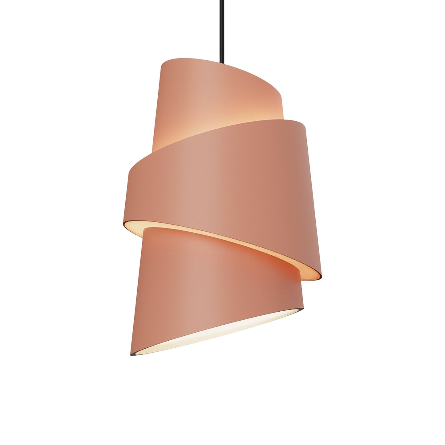 Croissant Pendant Light in Blossom/Black.