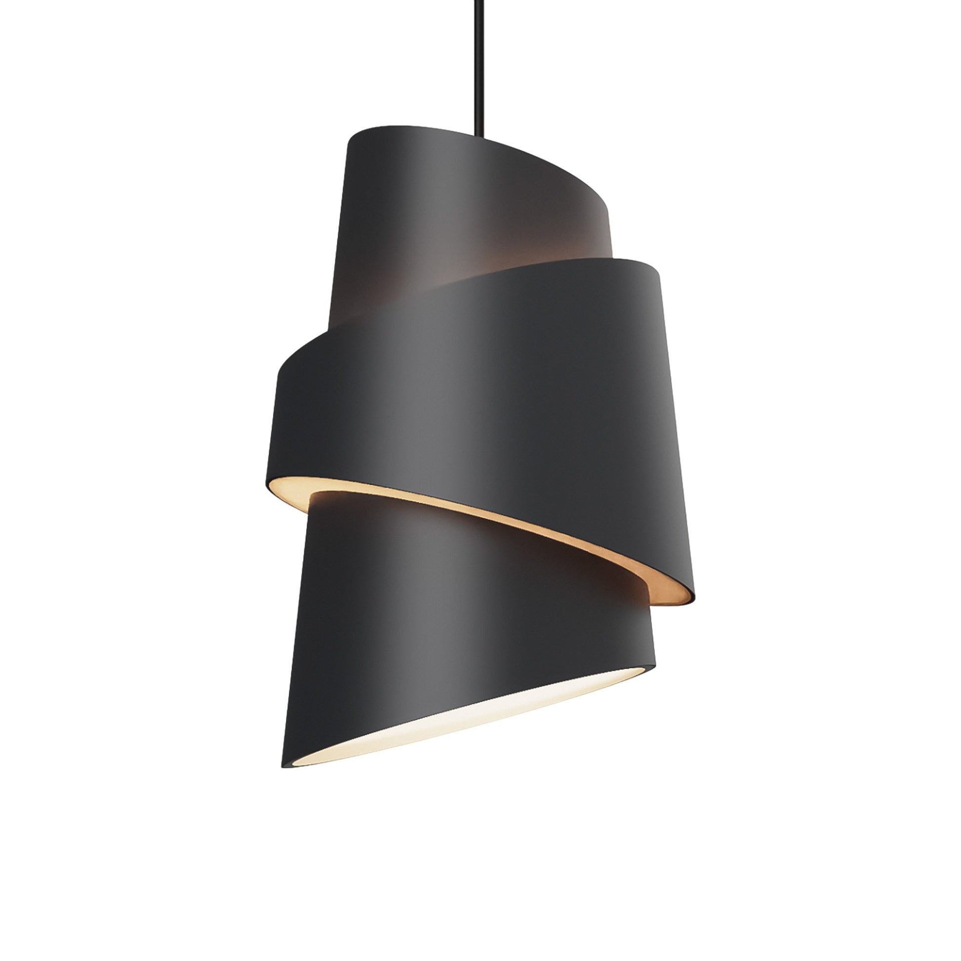 Croissant Pendant Light in Carbon/Black.