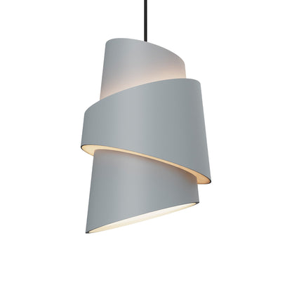 Croissant Pendant Light in Fog/Black.