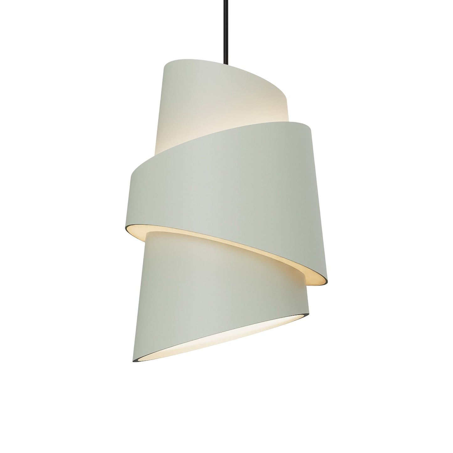 Croissant Pendant Light in Meadow/Black.