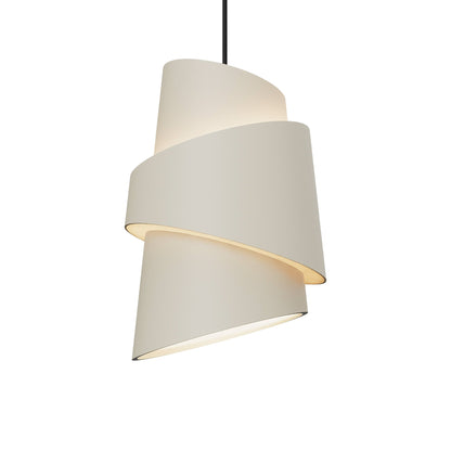 Croissant Pendant Light in Sand/Black.