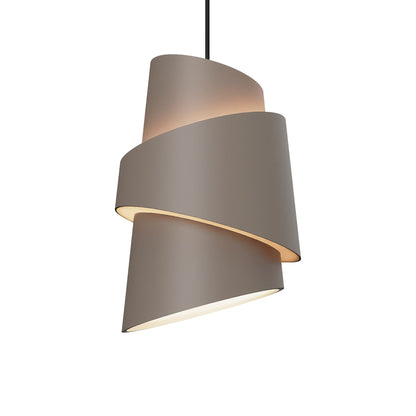 Croissant Pendant Light in Smoke/Black.