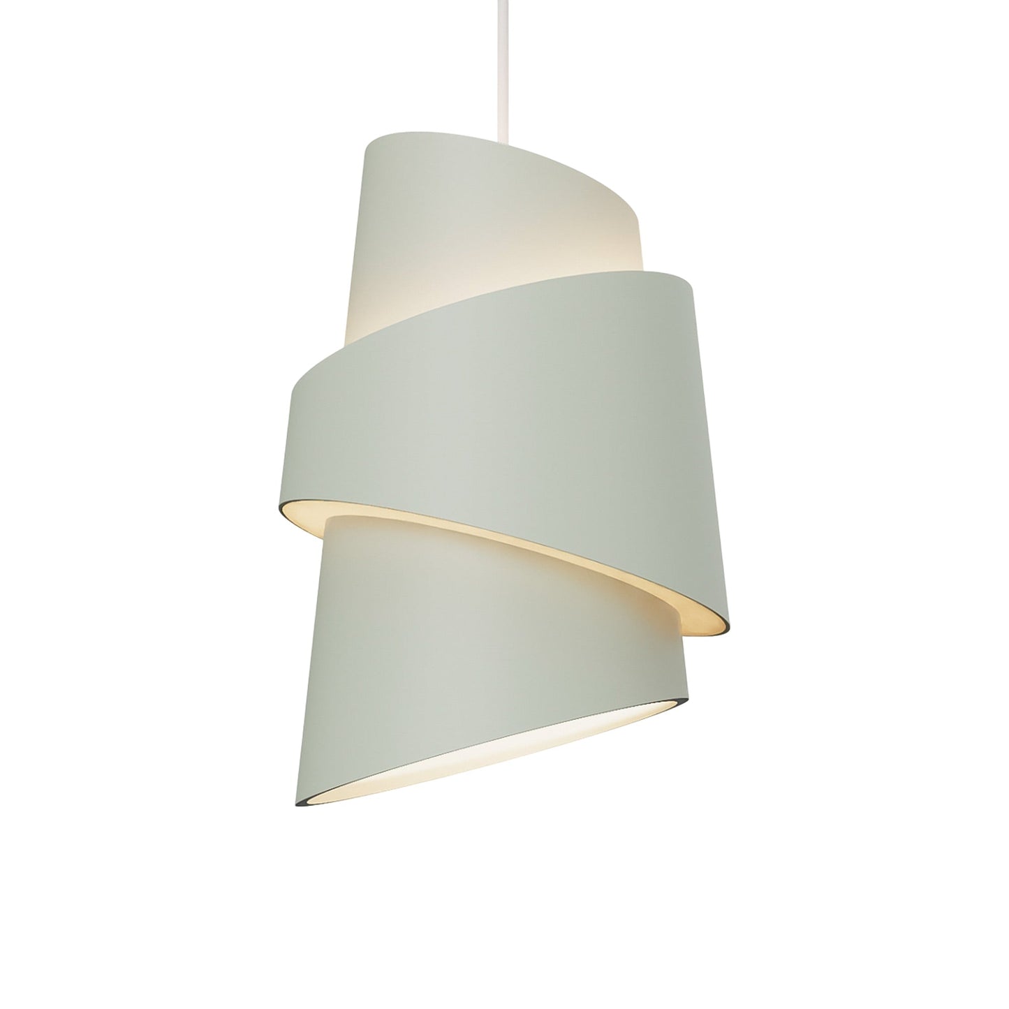 Croissant Pendant Light in Meadow/White.