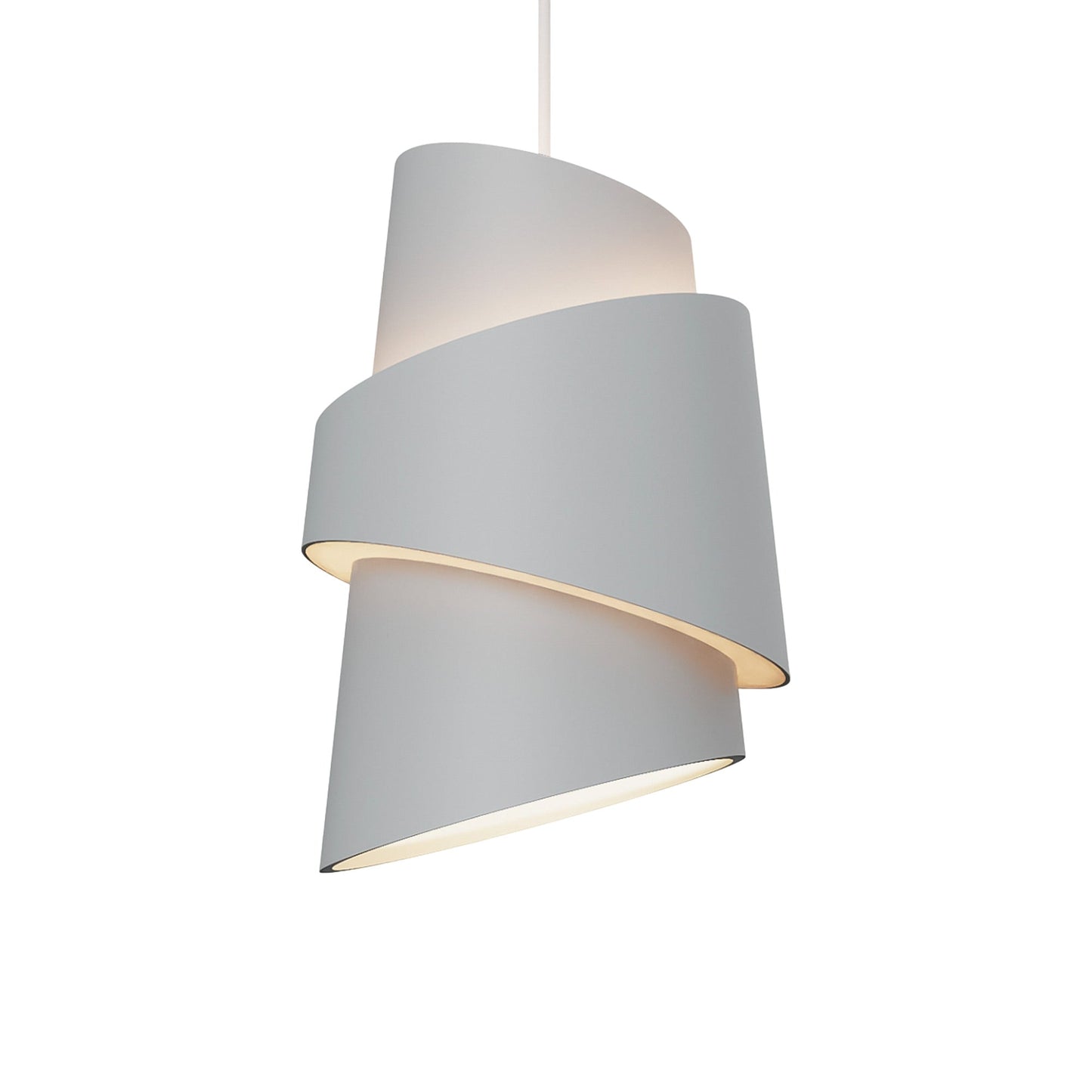 Croissant Pendant Light in Mist/White.