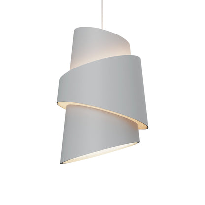 Croissant Pendant Light in Mist/White.