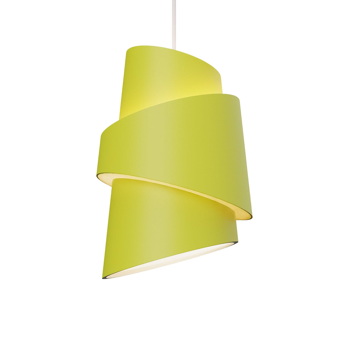 Croissant Pendant Light in Sprout/White.