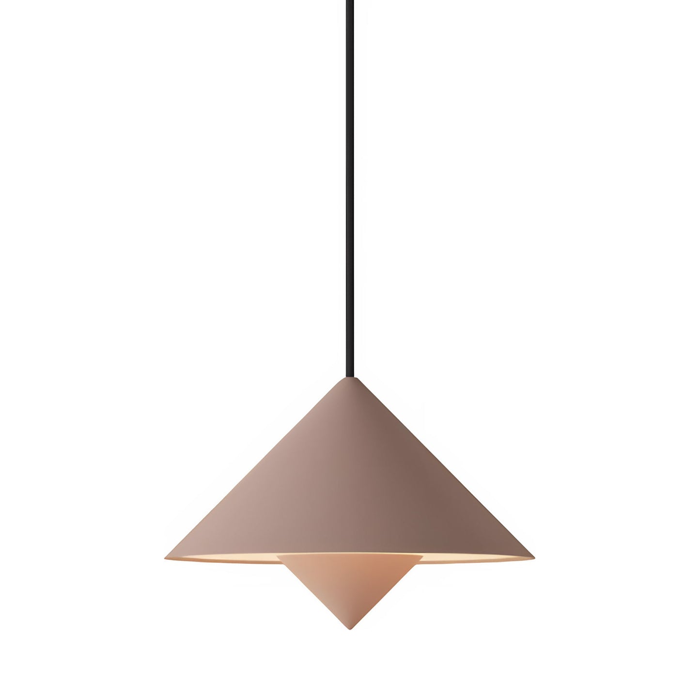 Jai Pendant Light in Coral (Black).