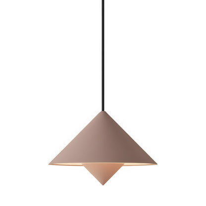 Jai Pendant Light in Coral (Black).