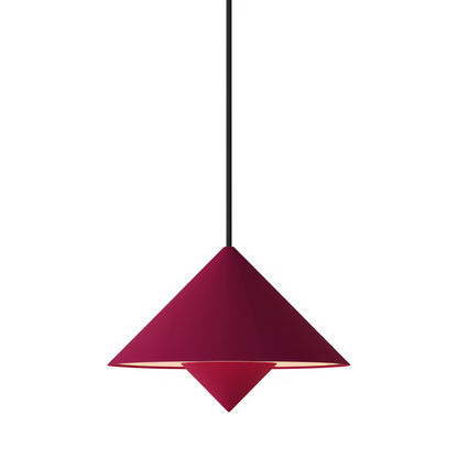 Jai Pendant Light in Hibiscus (Black).