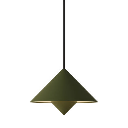 Jai Pendant Light in Olive (Black).
