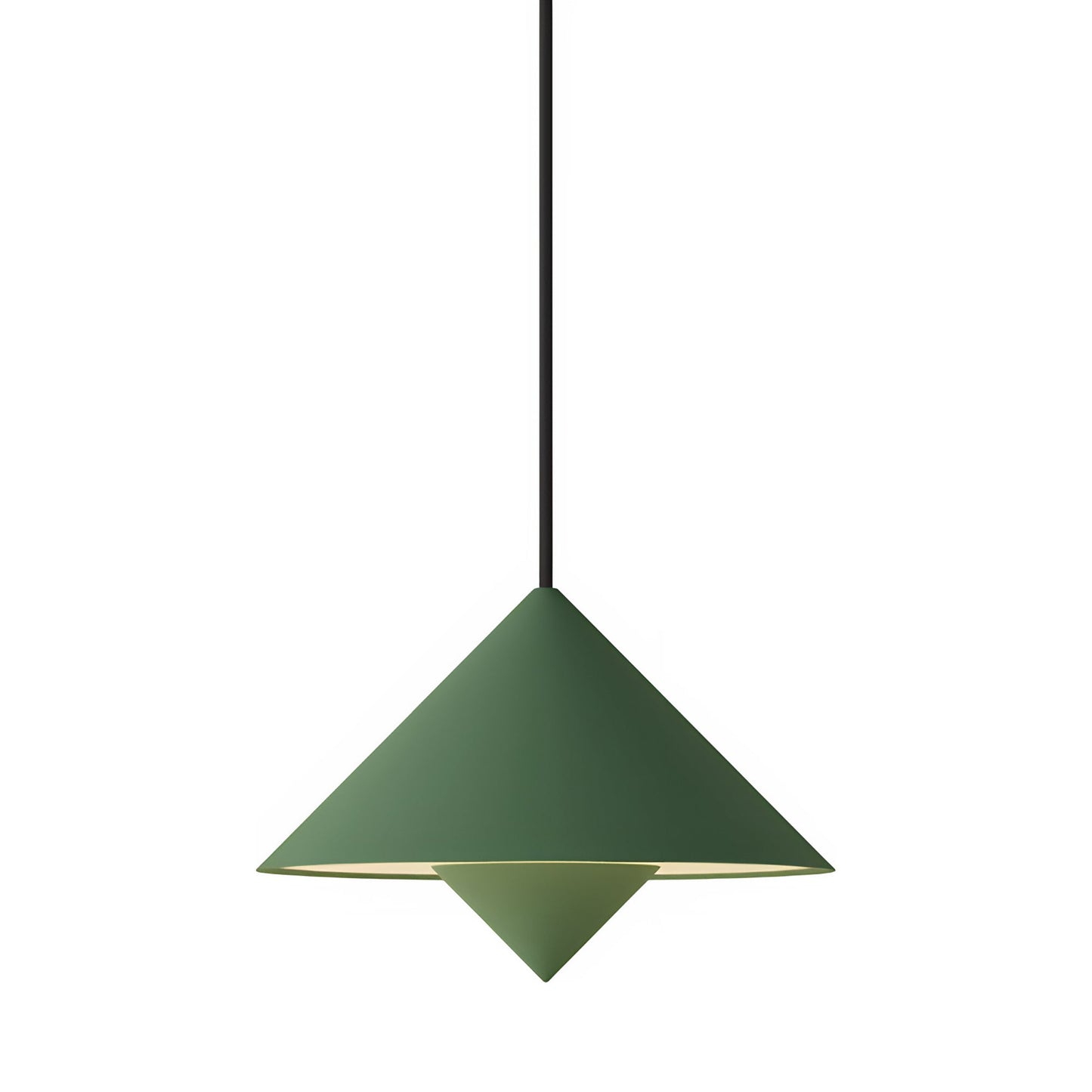 Jai Pendant Light in Sage (Black).
