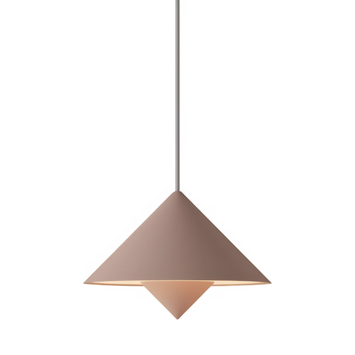 Jai Pendant Light in Coral (White).