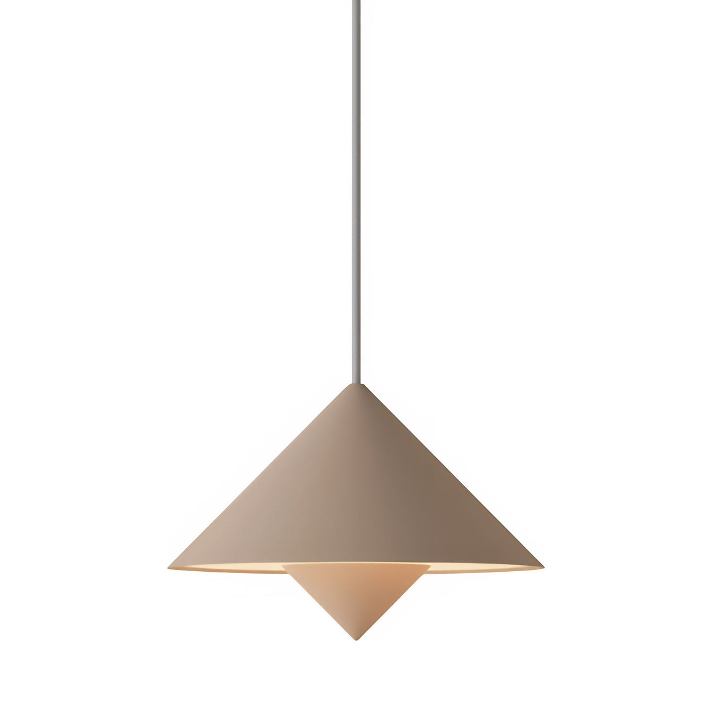 Jai Pendant Light in Peach (White).