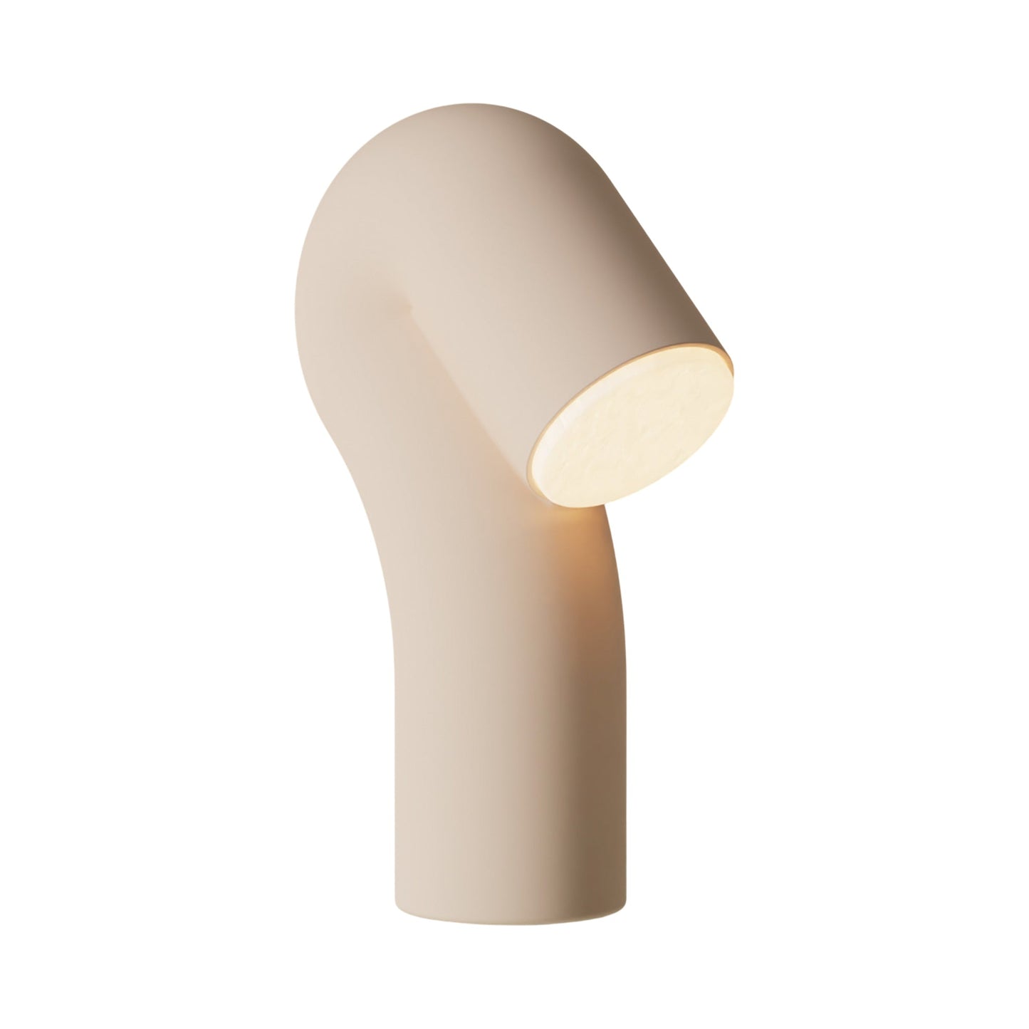 Smoothy Table Lamp in Peach.