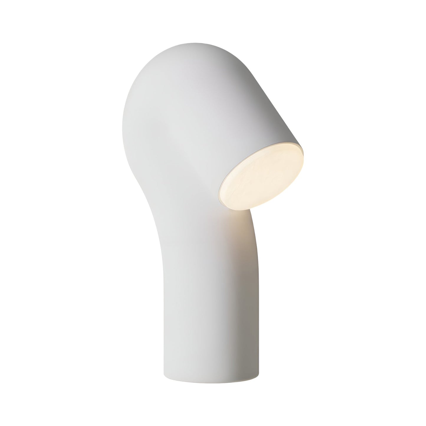 Smoothy Table Lamp in Snow.