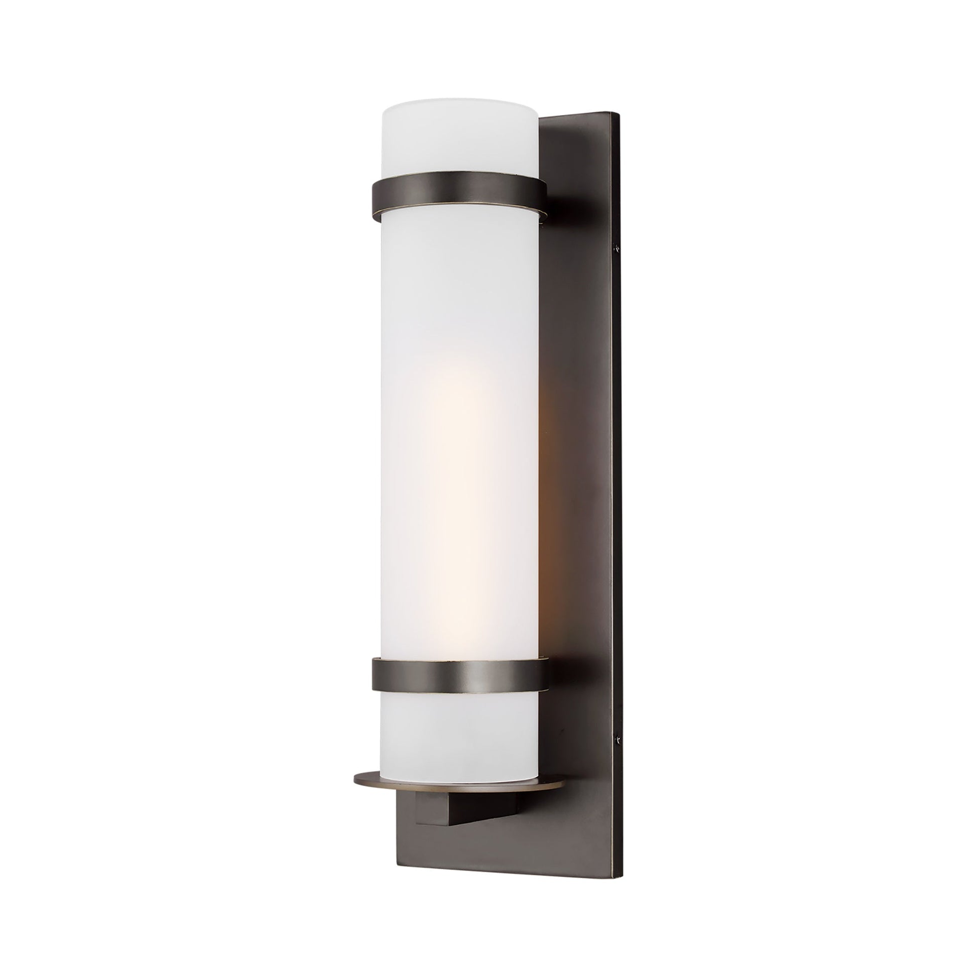 Alban Outdoor Wall Light in Antique Bronze (Large).