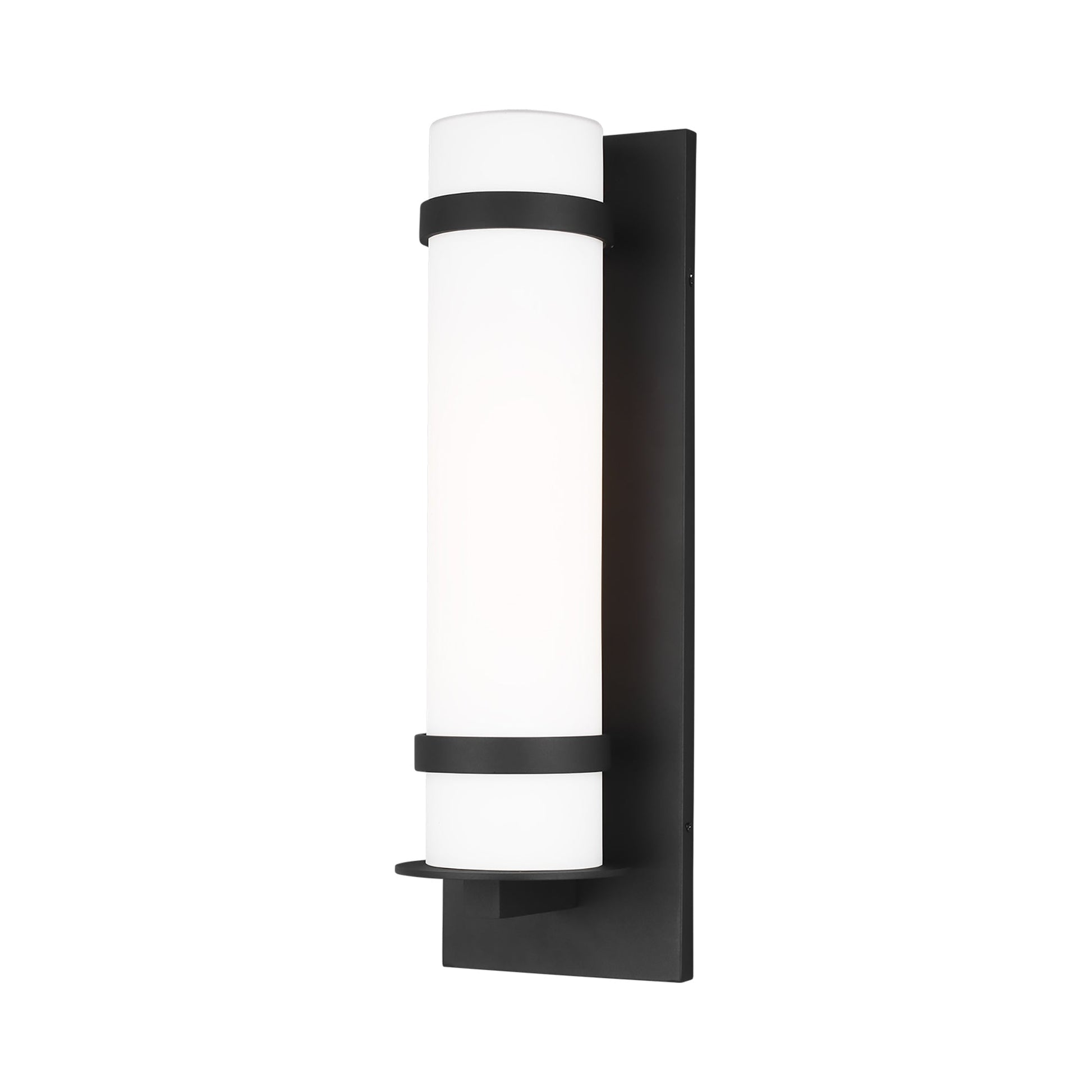 Alban Outdoor Wall Light in Black (Large).