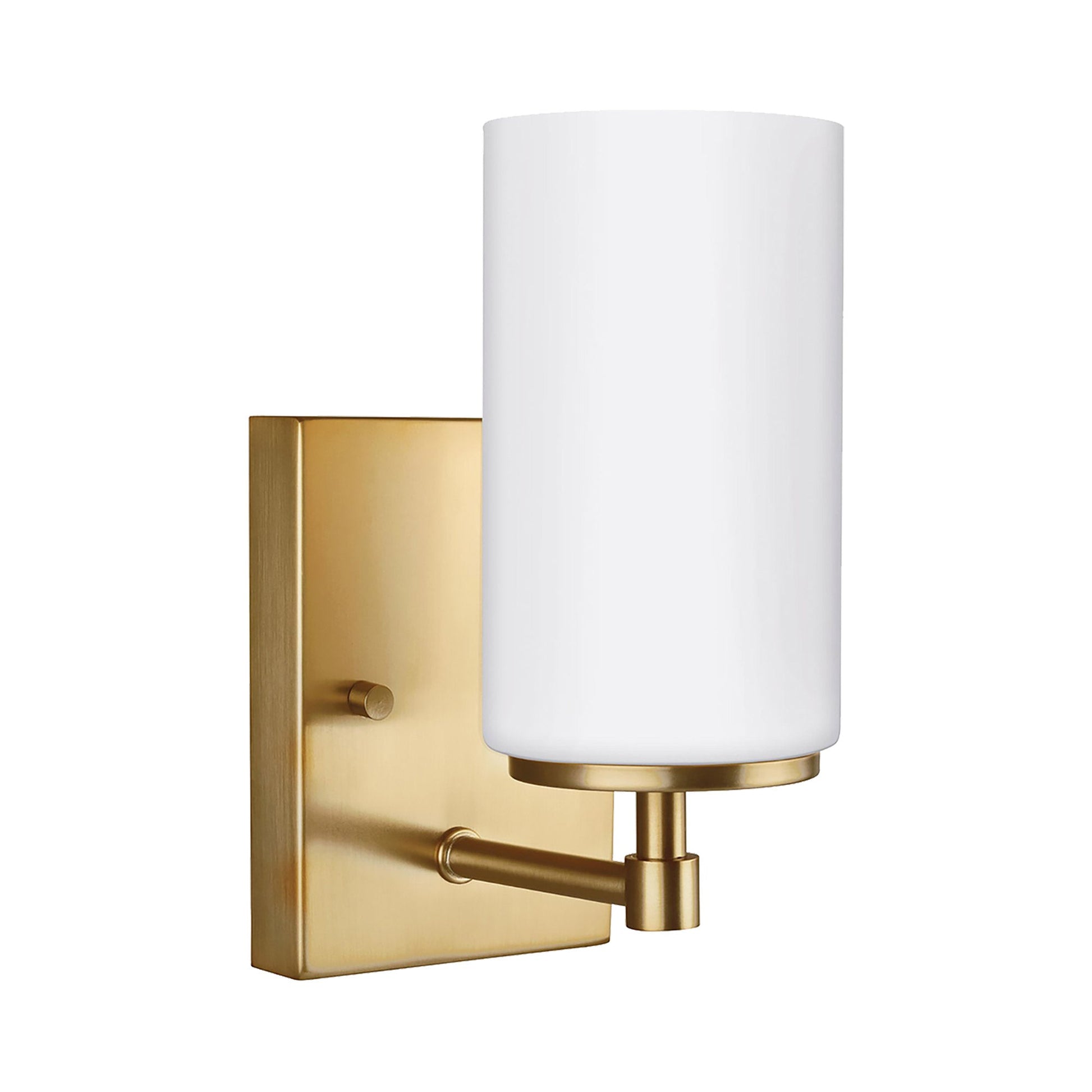 Alturas Bath Wall Light in Satin Brass (1-Light).