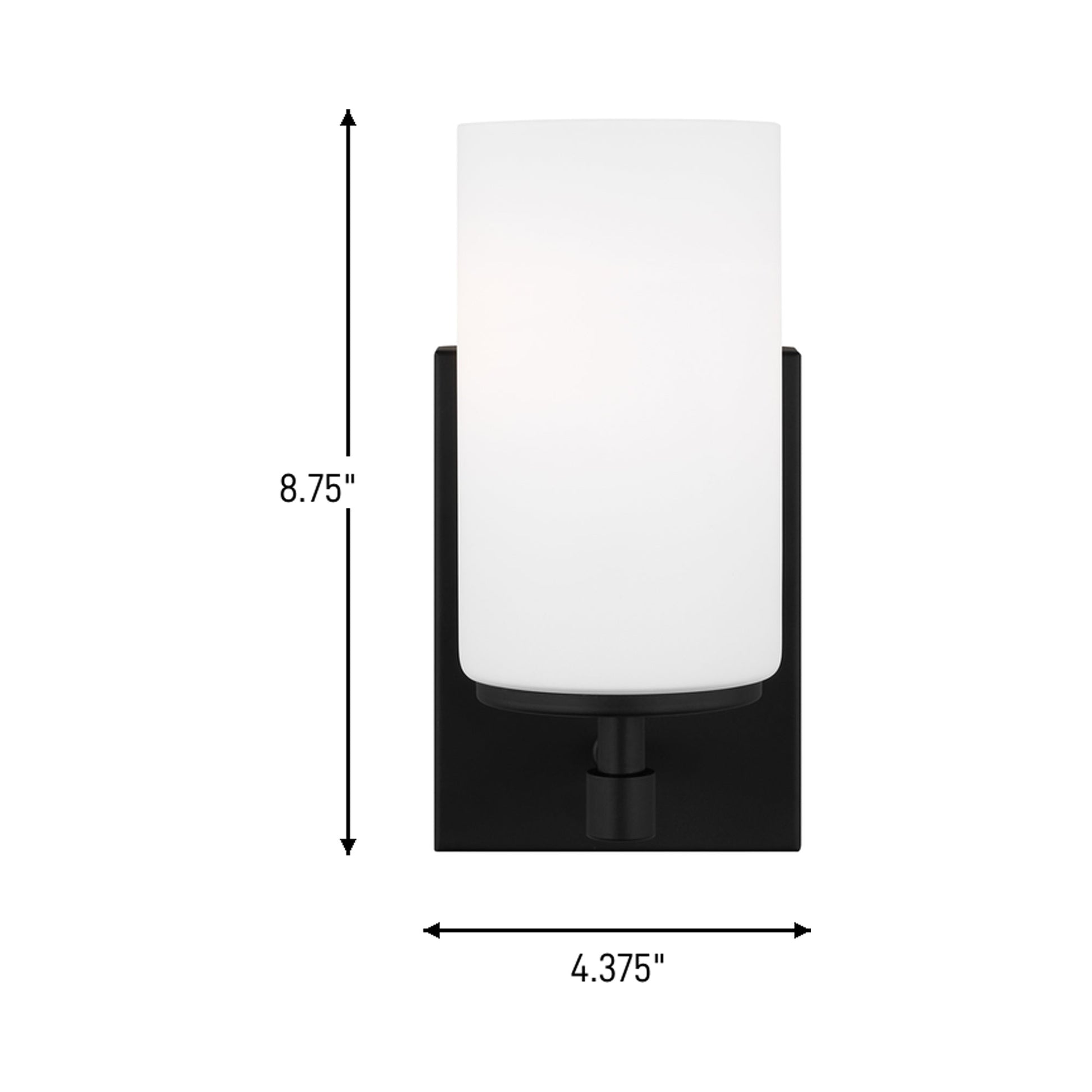 Alturas Bath Wall Light - line drawing.