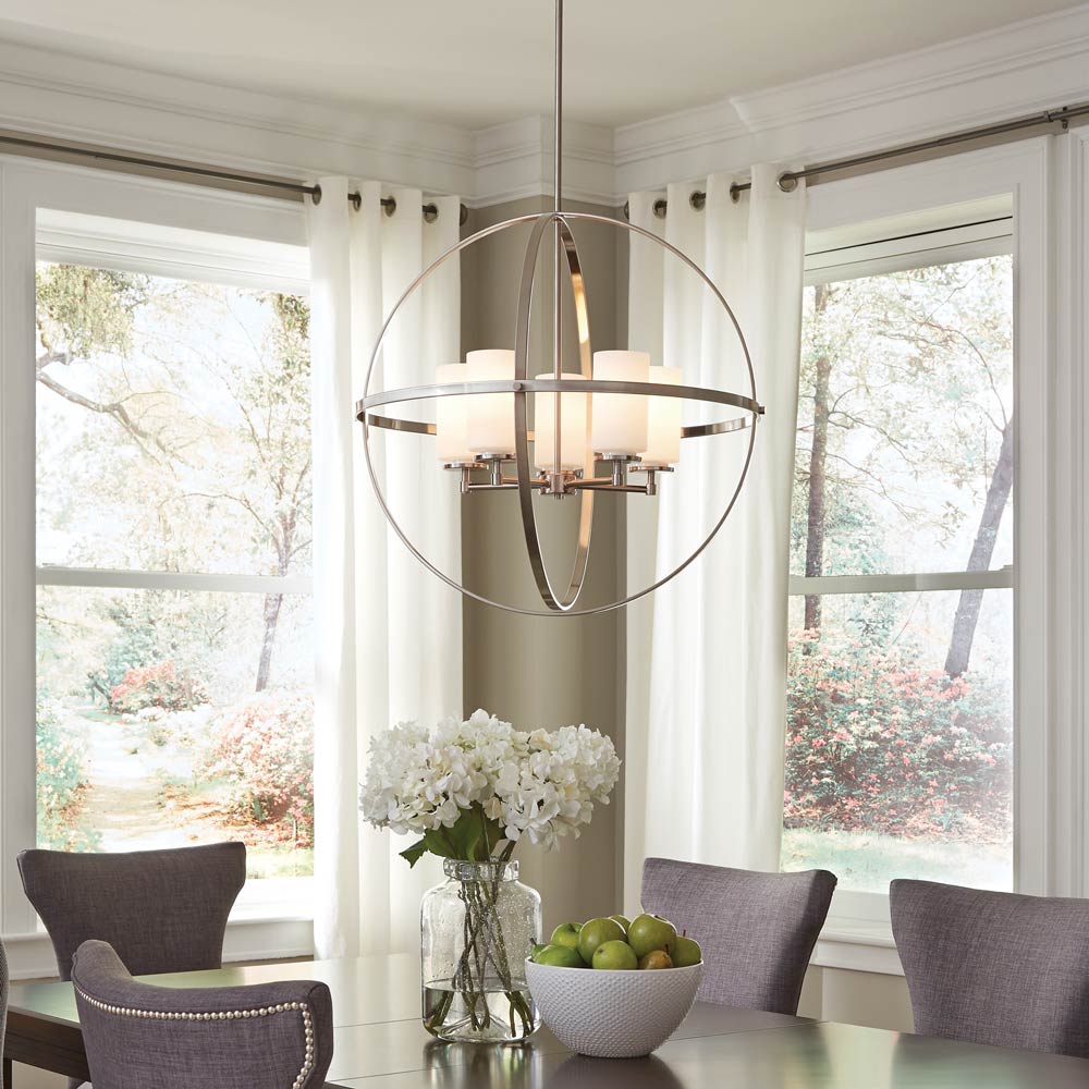 Alturas Chandelier in dining room.