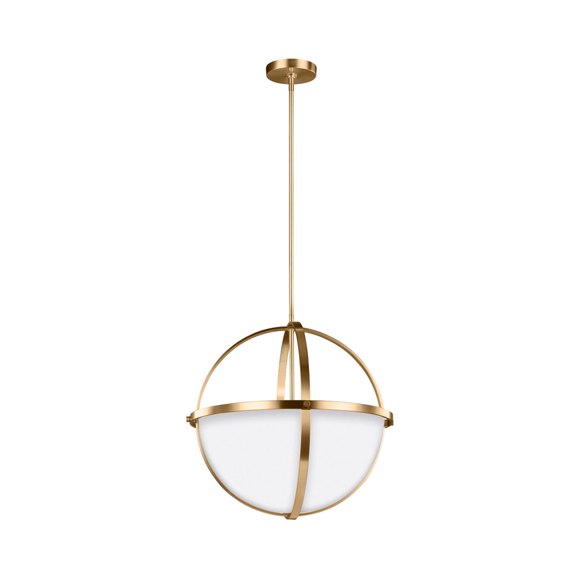 Alturas Pendant Light in Satin Brass (3-Light).