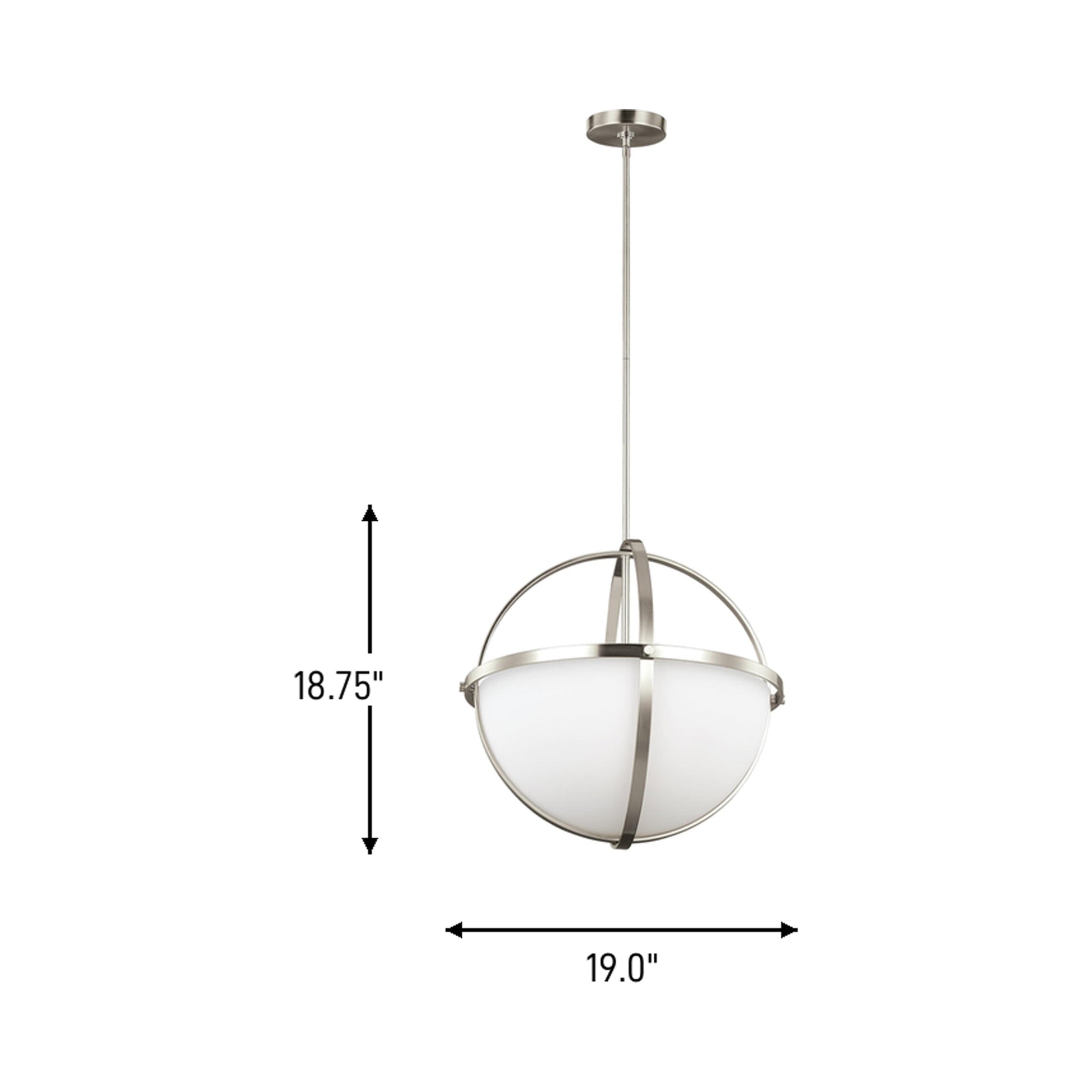 Alturas Pendant Light - line drawing.