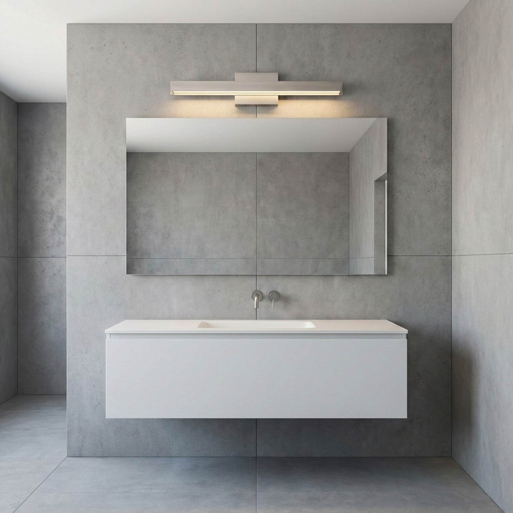 Aro LED Bath Vanity Light in badroom.