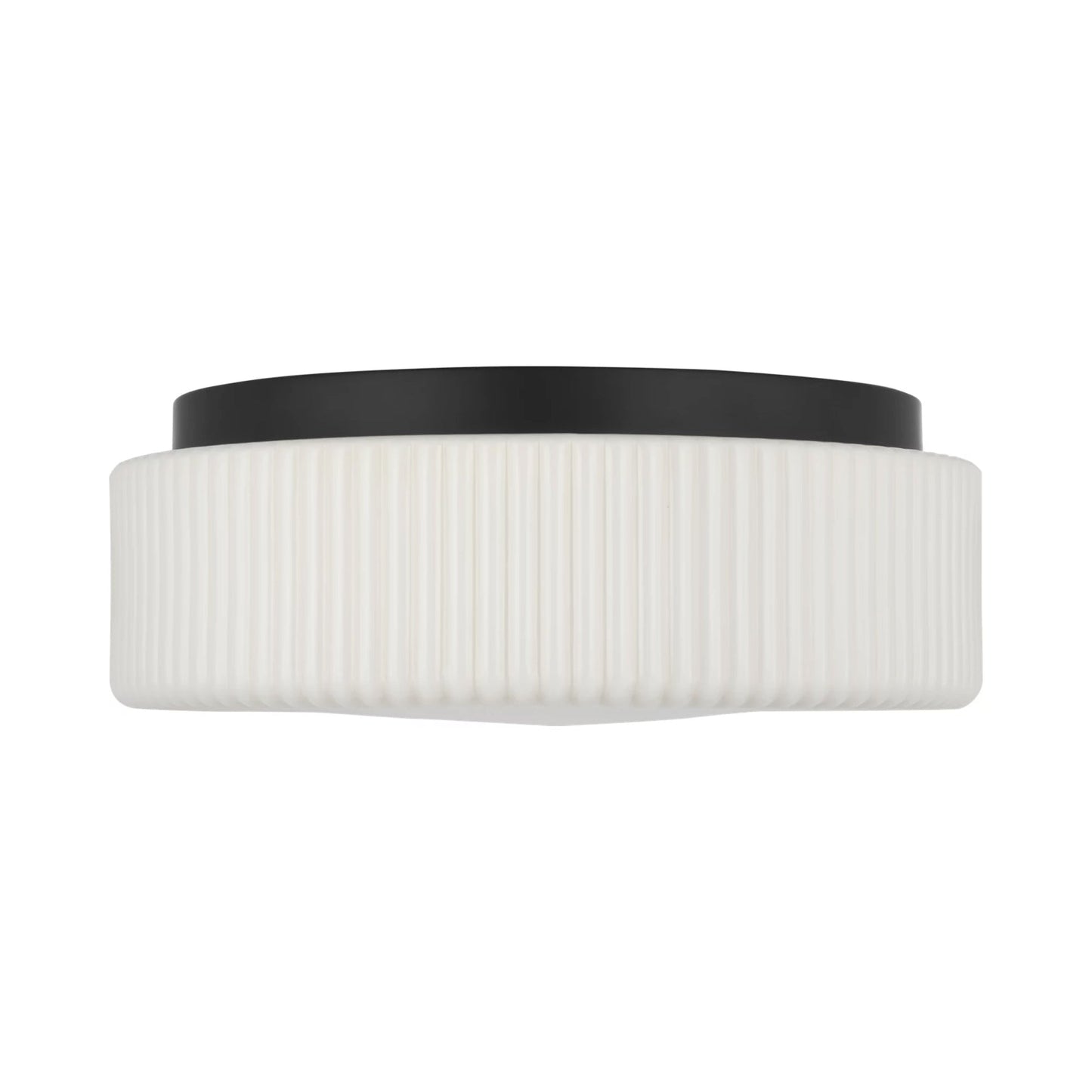 Axira Flush Mount Ceiling Light in Midnight Black.