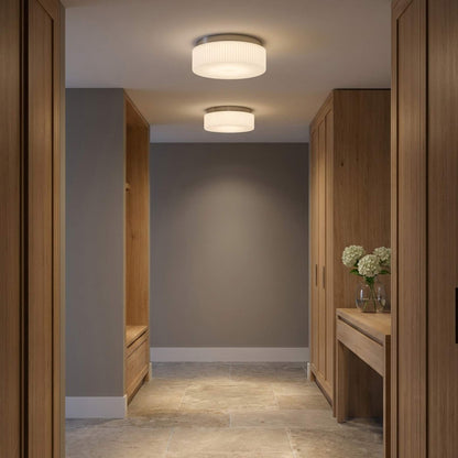 Axira Flush Mount Ceiling Light in dining room.
