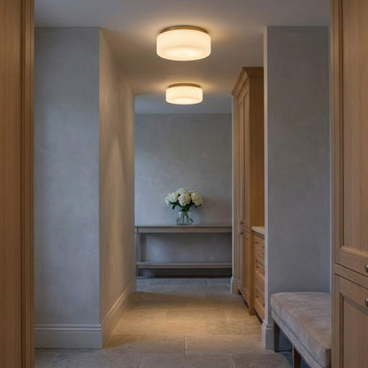 Axira Flush Mount Ceiling Light in dining room.