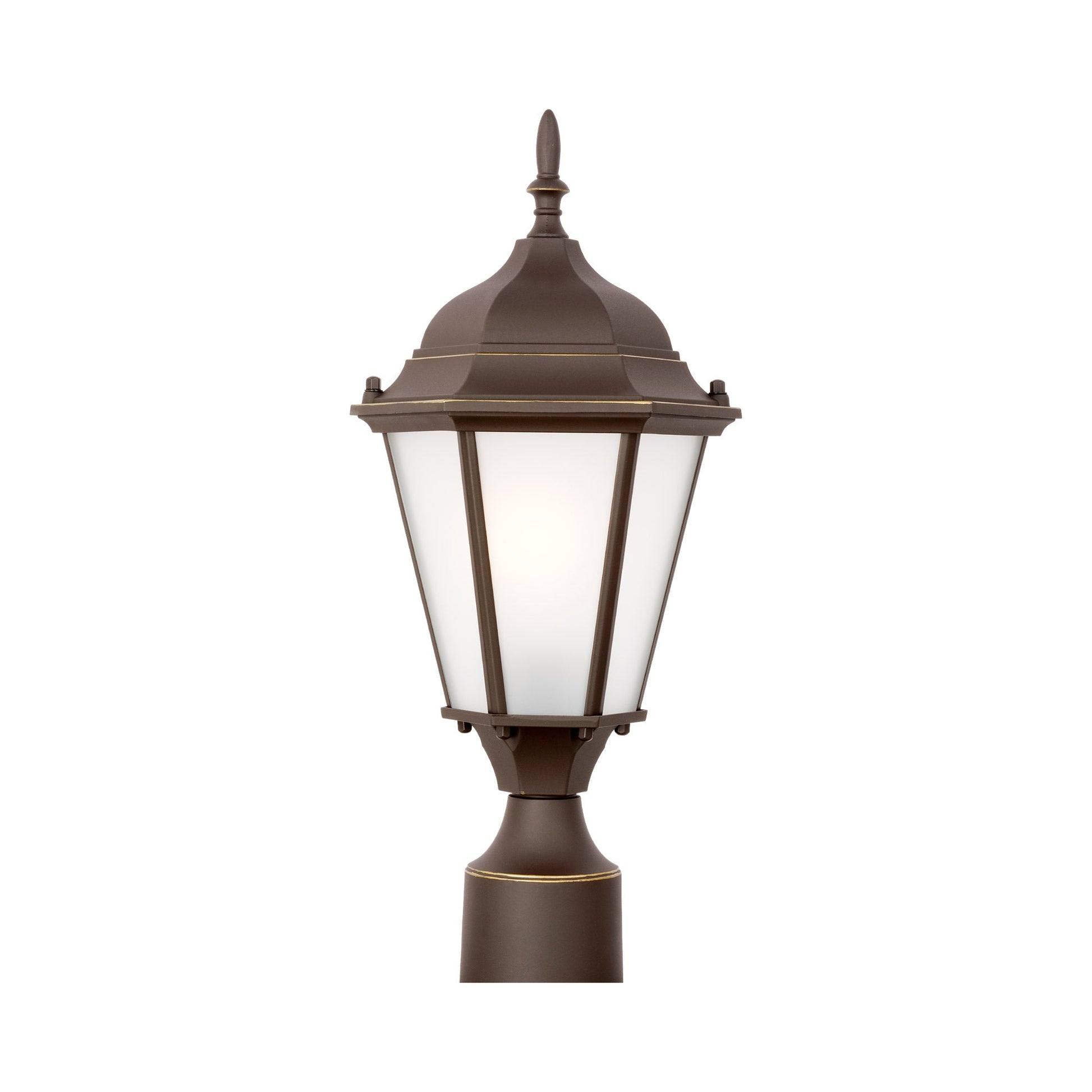 Bakersville Outdoor Post Light in Antique Bronze (Satin Etched ).
