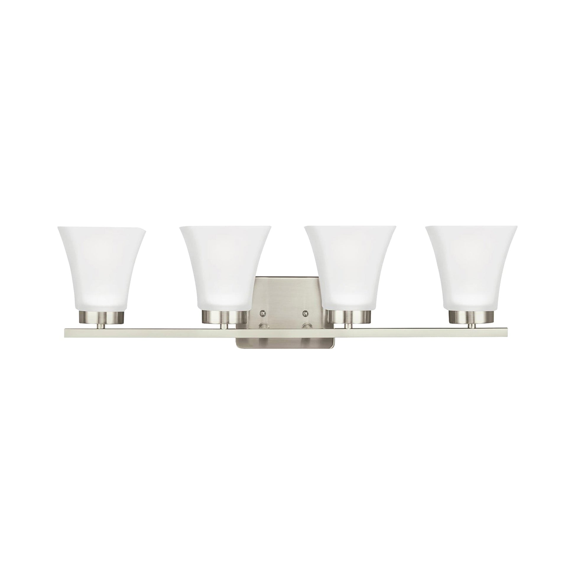 Bayfield Bath Wall Light in Brushed Nickel (4-Light).