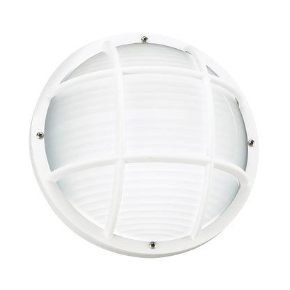 Bayside Outdoor Ceiling / Wall Light in White (Caged).