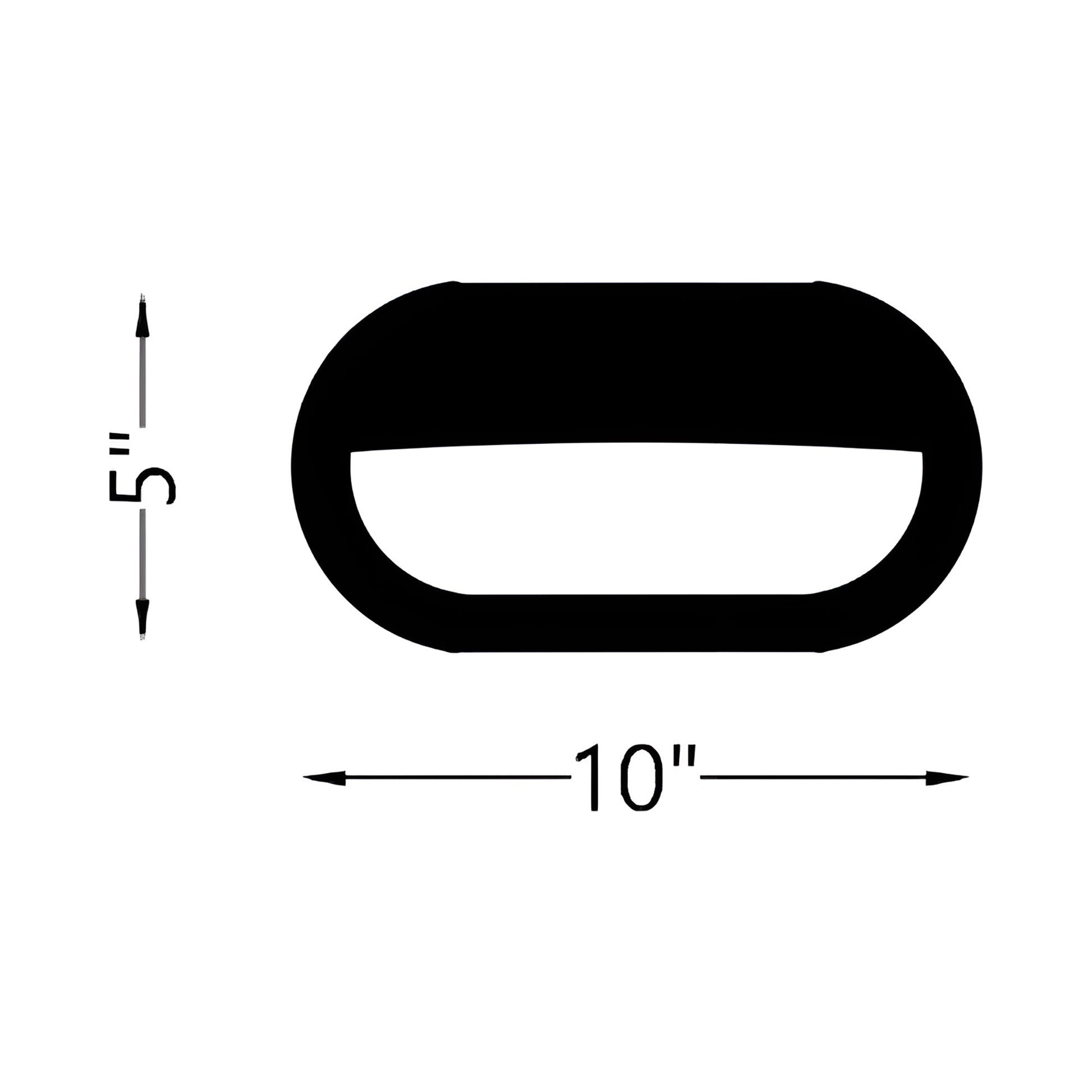 Bayside Outdoor Wall Light - line drawing.