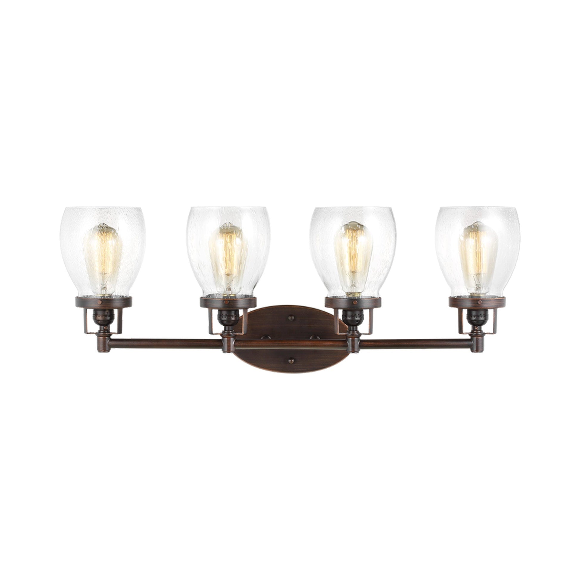 Belton Bath Wall Light in Bronze (4-Light).