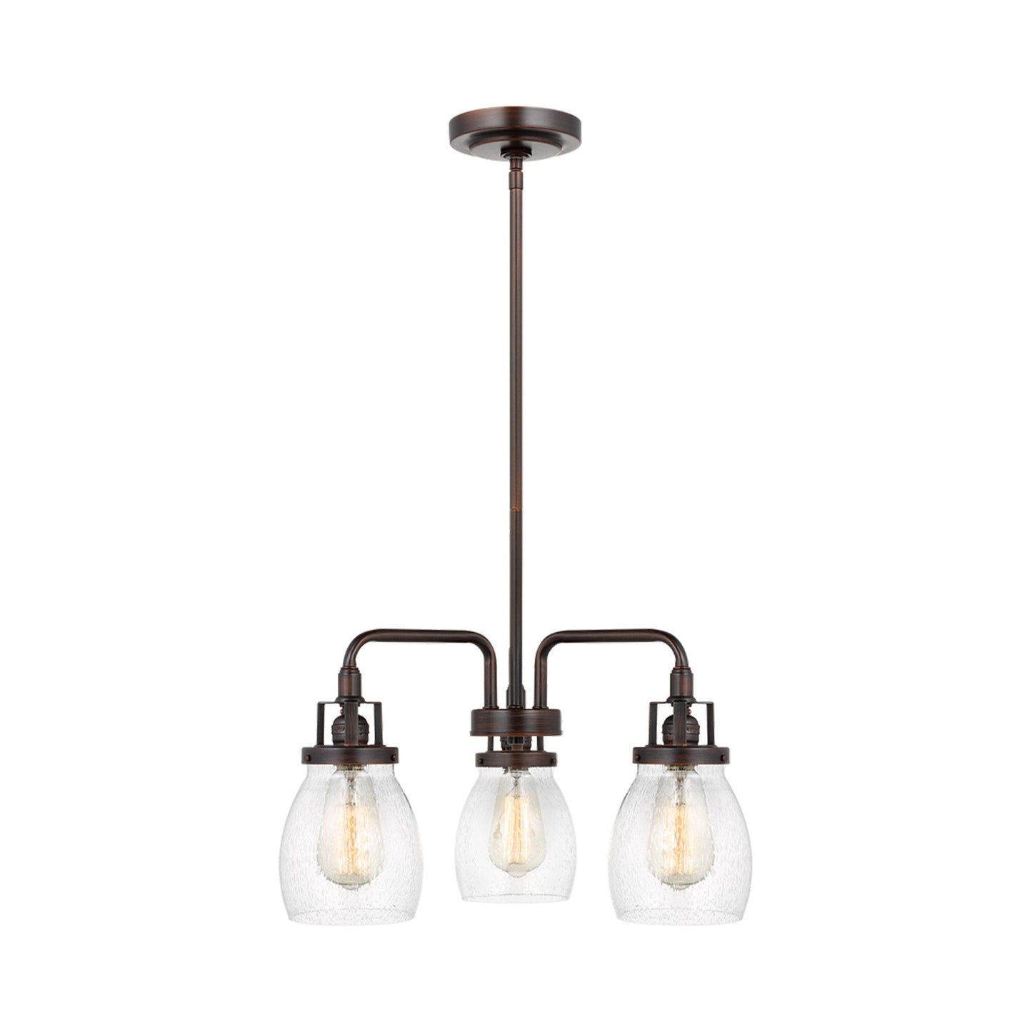 Belton Chandelier in Bronze (Downlight/3-Light).