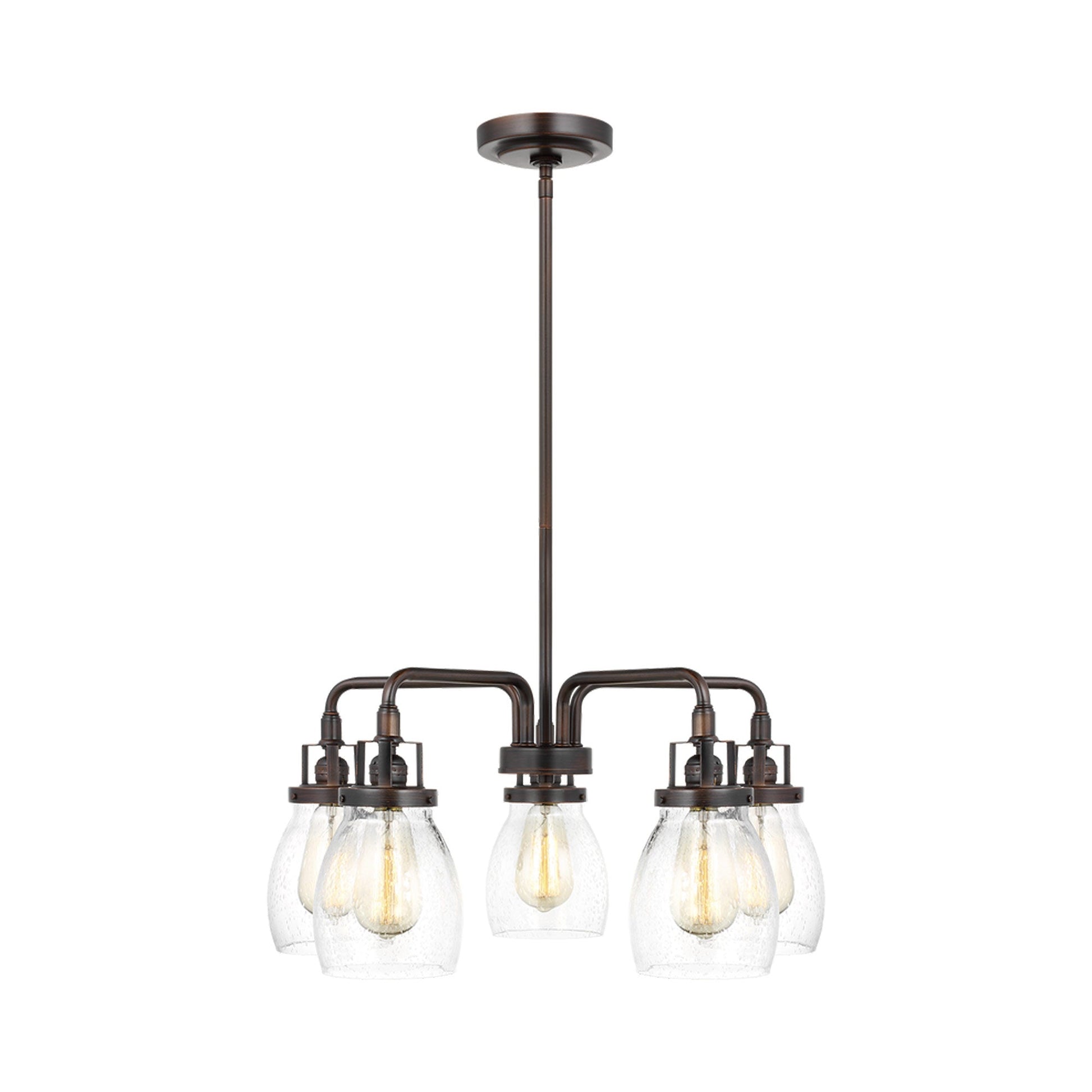 Belton Chandelier in Bronze (Downlight/5-Light).