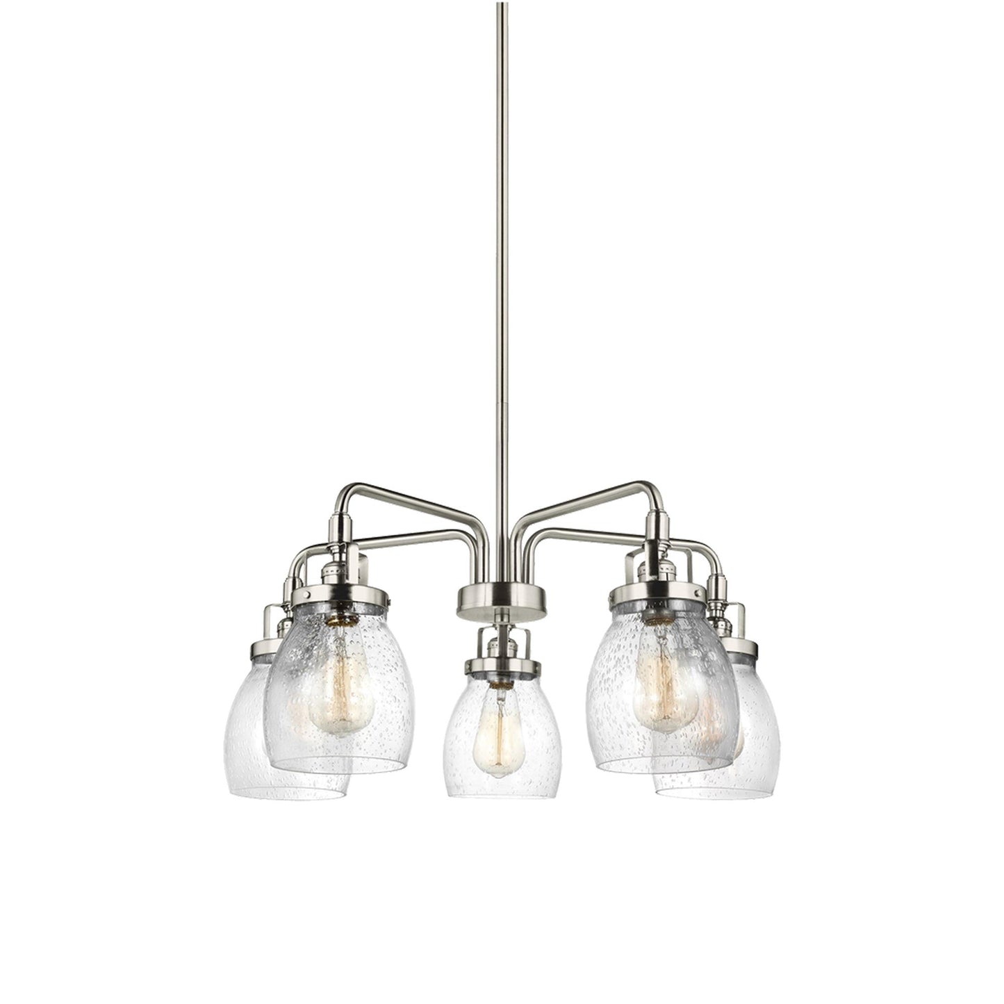 Belton Chandelier in Brushed Nickel (Downlight/5-Light).