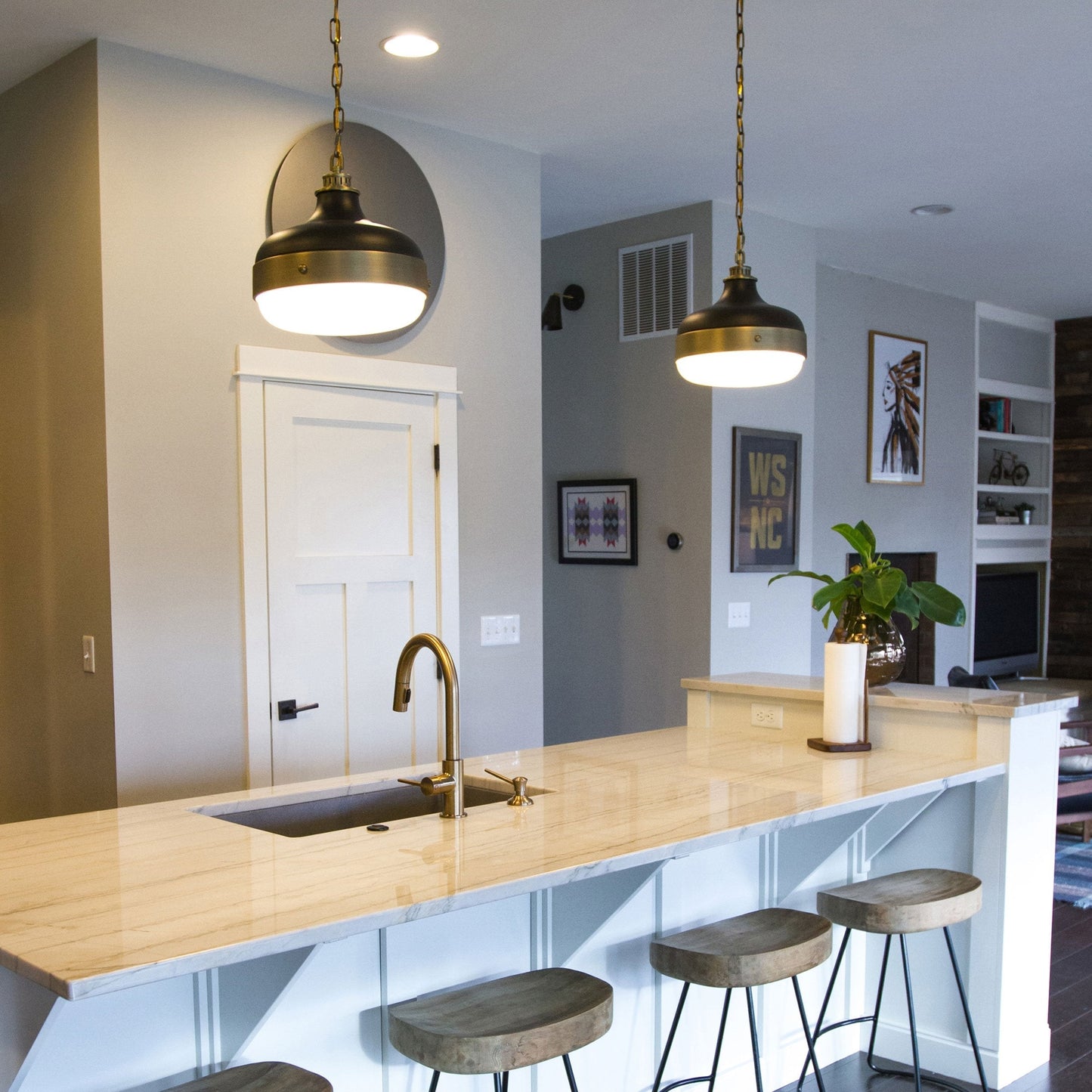 Cadence Pendant Light in kitchen.