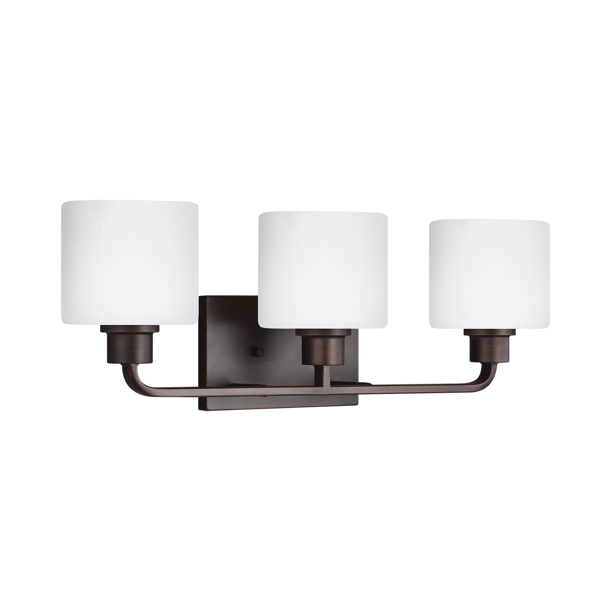 Canfield Bath Wall Light in Bronze (3-Light).