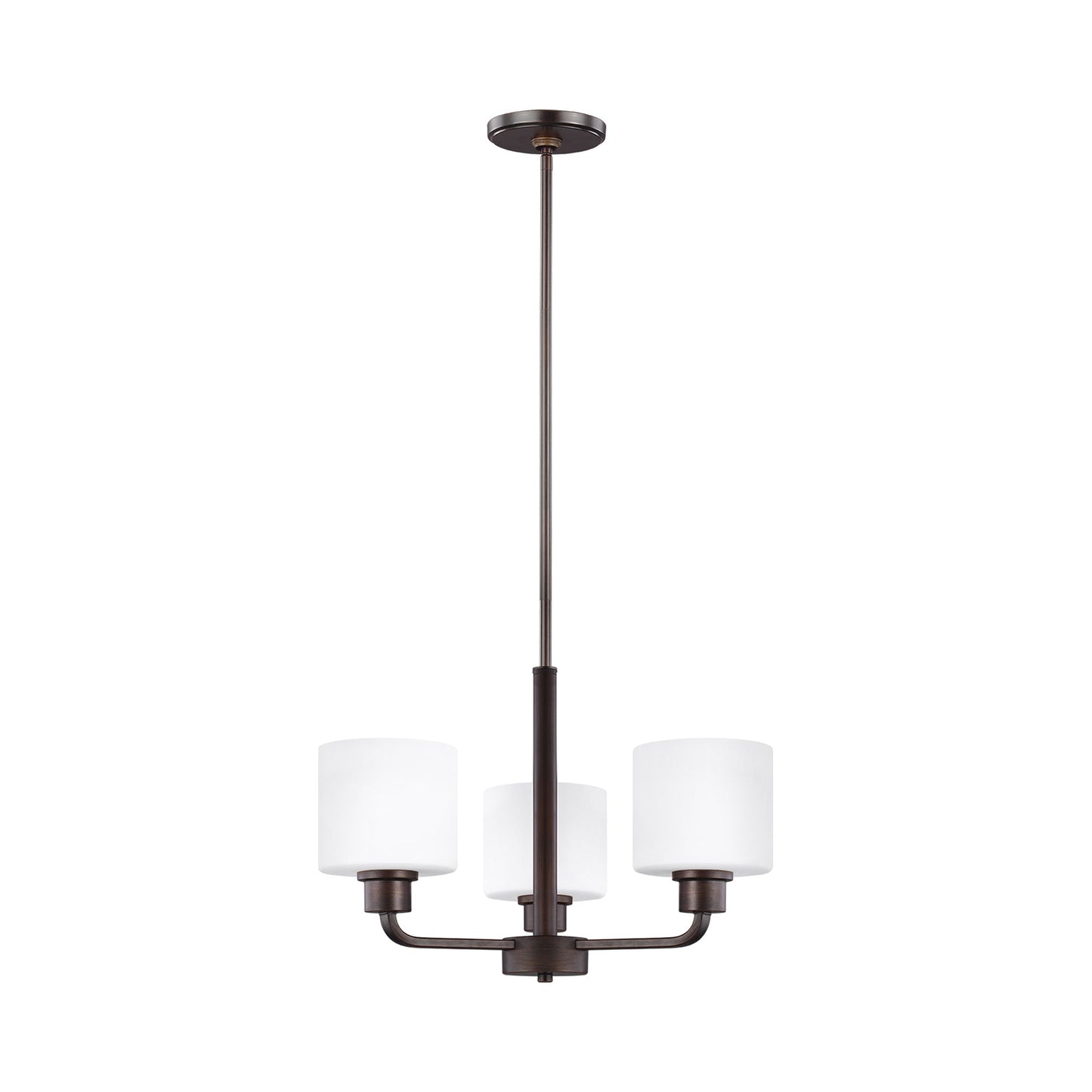 Canfield Chandelier in Bronze (3-Light).