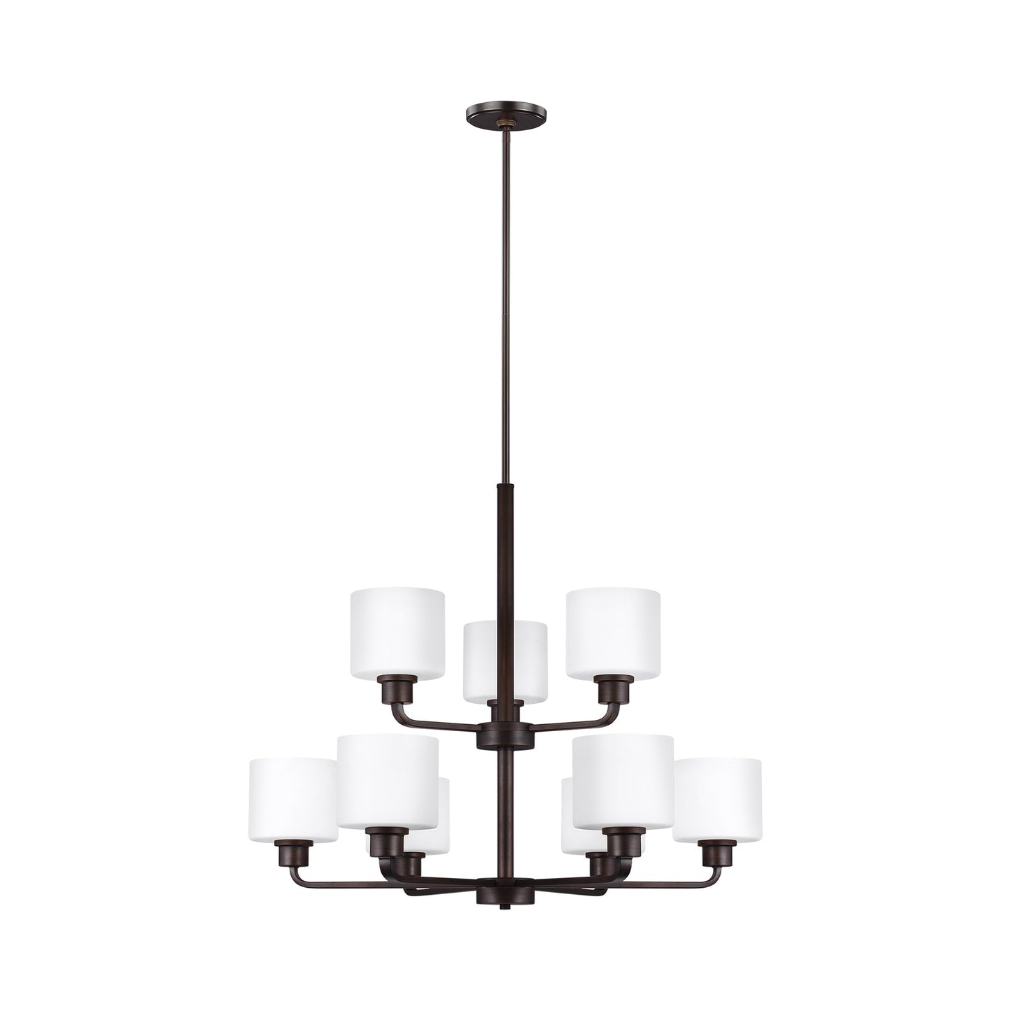 Canfield Chandelier in Bronze (9-Light).