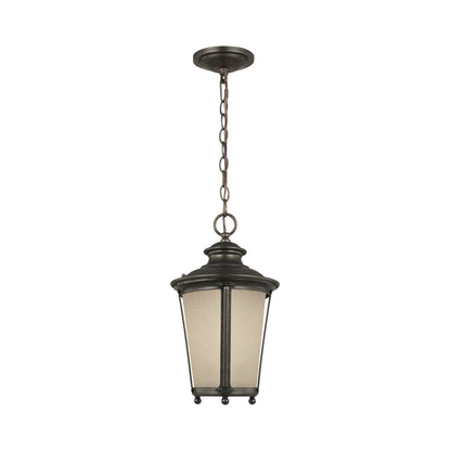 Cape May Outdoor Pendant Light in Burled Iron.