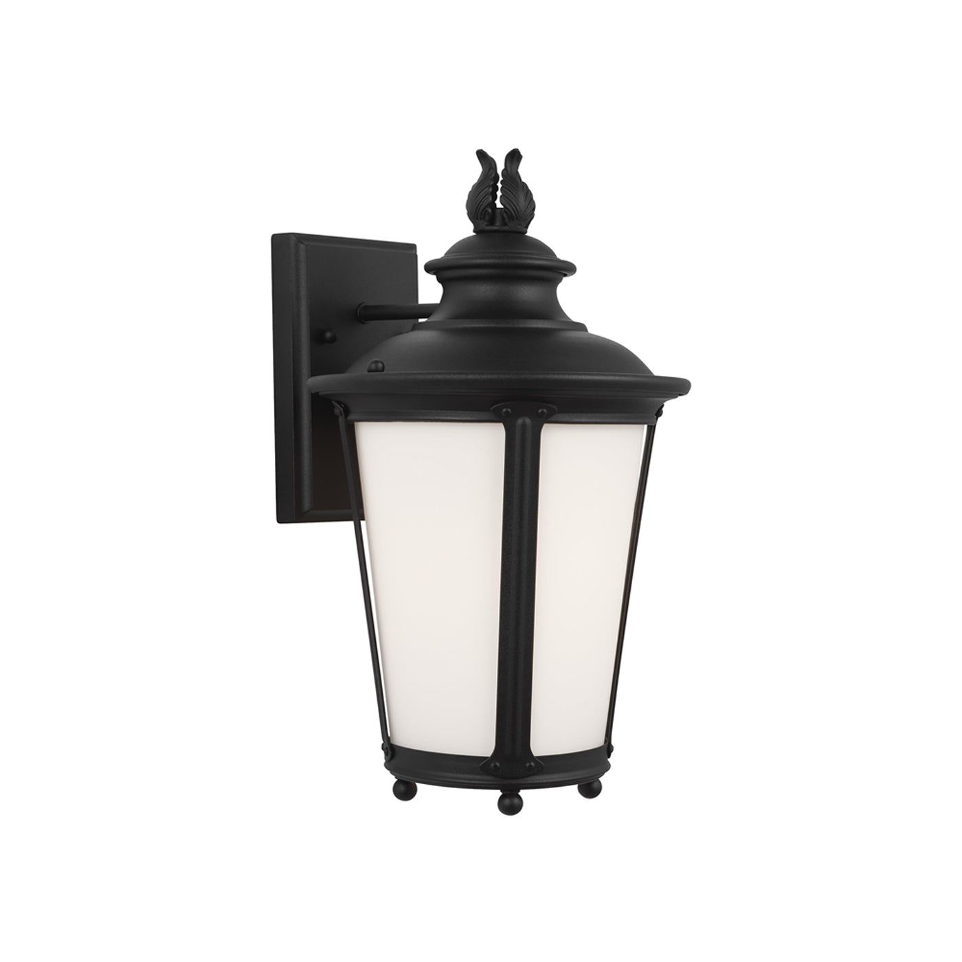 Cape May Outdoor Wall Light in Black (Medium).